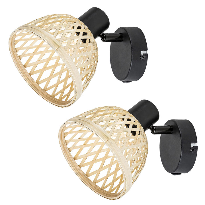 Applique Rabalux Rattan, attacco E14, max 15 W, 3133