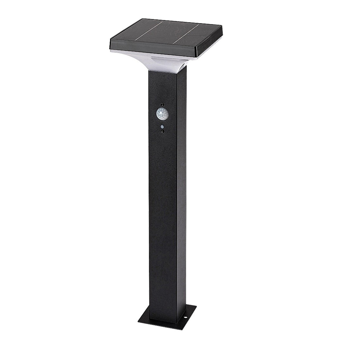 Lampada Rabalux, da esterno, a energia solare, da terra, LED 4 W, IP44, nera, Geleen, 2 pezzi