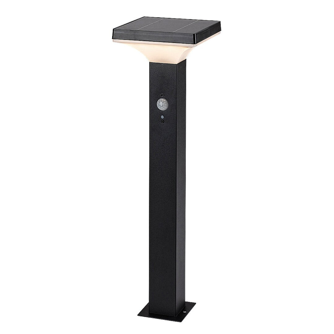 Lampada Rabalux, da esterno, a energia solare, da terra, LED 4 W, IP44, nera, Geleen, 2 pezzi