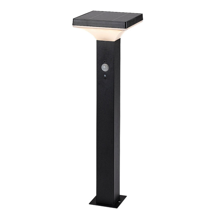 Lampada Rabalux, da esterno, a energia solare, da terra, LED 4 W, IP44, nera, Geleen, 2 pezzi