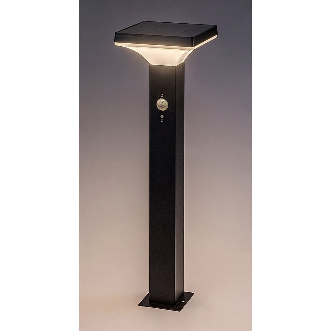 Lampada Rabalux, da esterno, a energia solare, da terra, LED 4 W, IP44, nera, Geleen, 2 pezzi
