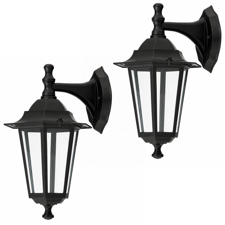 Applique Rabalux, per esterni, IP43, E27, max 60 W, nera, Velence, 2 pezzi