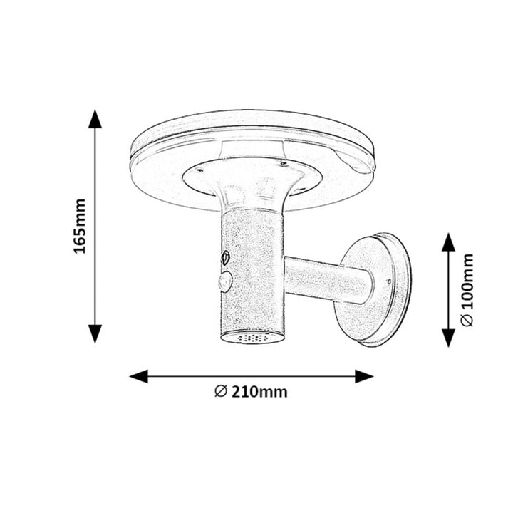 Lampada Rabalux, da parete, per esterni, IP44, 10 W, Alaska, 2 pezzi
