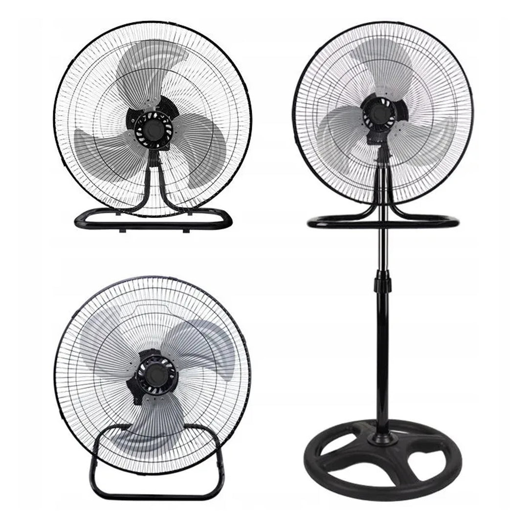 Ventilatore da pavimento LTC, 18", colore nero, altezza regolabile, potenza 50 W, LXWT04C