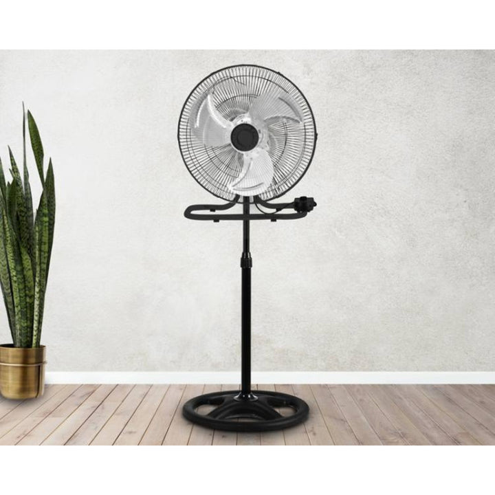 Ventilatore da pavimento LTC, 18", colore nero, altezza regolabile, potenza 50 W, LXWT04C