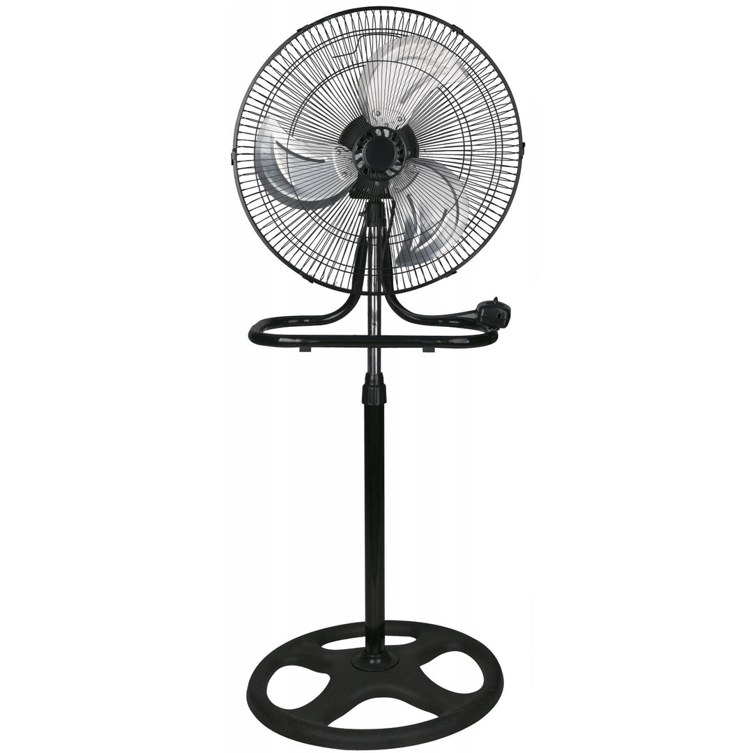 Ventilatore da pavimento LTC, 18", colore nero, altezza regolabile, potenza 50 W, LXWT04C