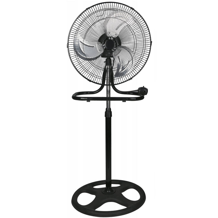 Ventilatore da pavimento LTC, 18", colore nero, altezza regolabile, potenza 50 W, LXWT04C