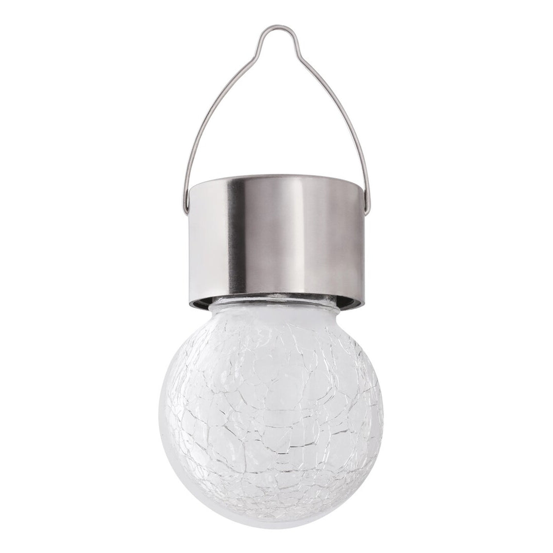 Lampada solare Rabalux Yola, 1 lm, IP44, colore cromo satinato, LED 0,06 W, 7850