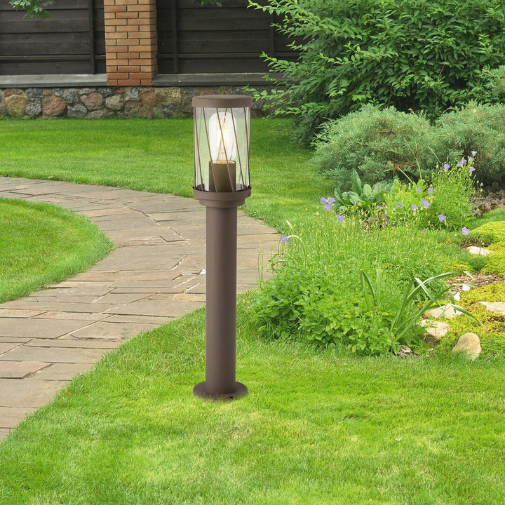 Lampada da giardino a piedistallo Rabalux Budapest, IP44, colore marrone, attacco E27, max 40 W, 8889