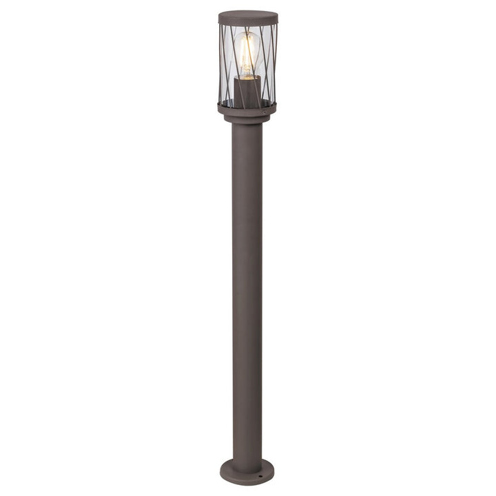 Lampada da giardino a piedistallo Rabalux Budapest, IP44, colore marrone, attacco E27, max 40 W, 8890