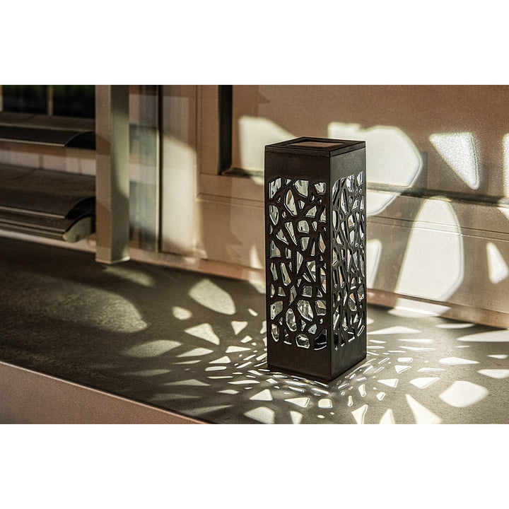 Lampada solare Mora, 2 lm, grado di protezione IP23, colore nero, LED da 0,16 W, 8949