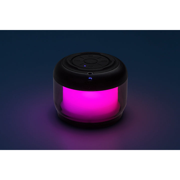 Lampada da scrivania Rabalux Radelia, altoparlante Bluetooth, RGB, nera, IP20, batteria ricaricabile, 76110