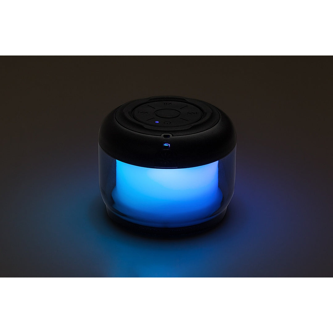 Lampada da scrivania Rabalux Radelia, altoparlante Bluetooth, RGB, nera, IP20, batteria ricaricabile, 76110