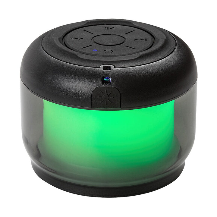 Lampada da scrivania Rabalux Radelia, altoparlante Bluetooth, RGB, nera, IP20, batteria ricaricabile, 76110