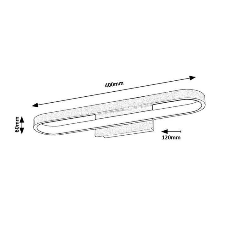 Lampada da bagno Rabalux Odran, LED 15 W, IP44, 4000 K, 75055