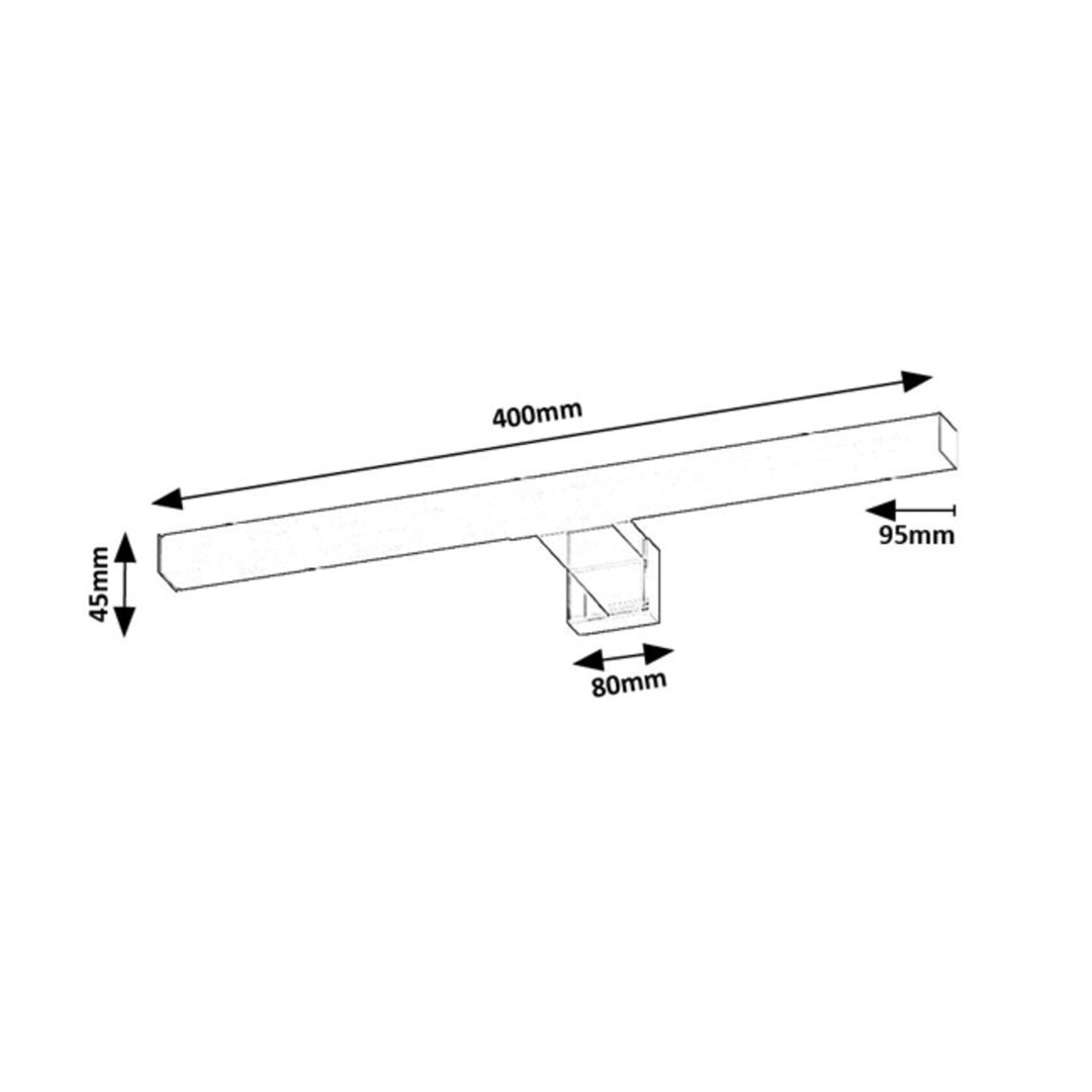 Lampada da bagno Rabalux Oliro LED 6 W nera IP44 4000 K, 75051