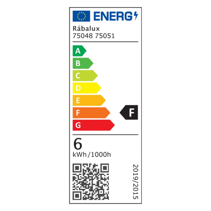Lampada da bagno Rabalux Oliro LED 6 W nera IP44 4000 K, 75051
