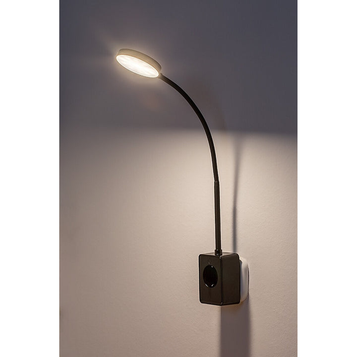 Applique Rabalux Tivro, LED 4 W, nera, IP20, 3 varianti di temperatura di colore: 3000, 4000, 6000, 71283
