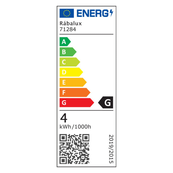 Applique Rabalux Tivro, LED 4 W, nera, IP20, 3 opzioni di temperatura di colore: 3000, 4000, 6000, 71284