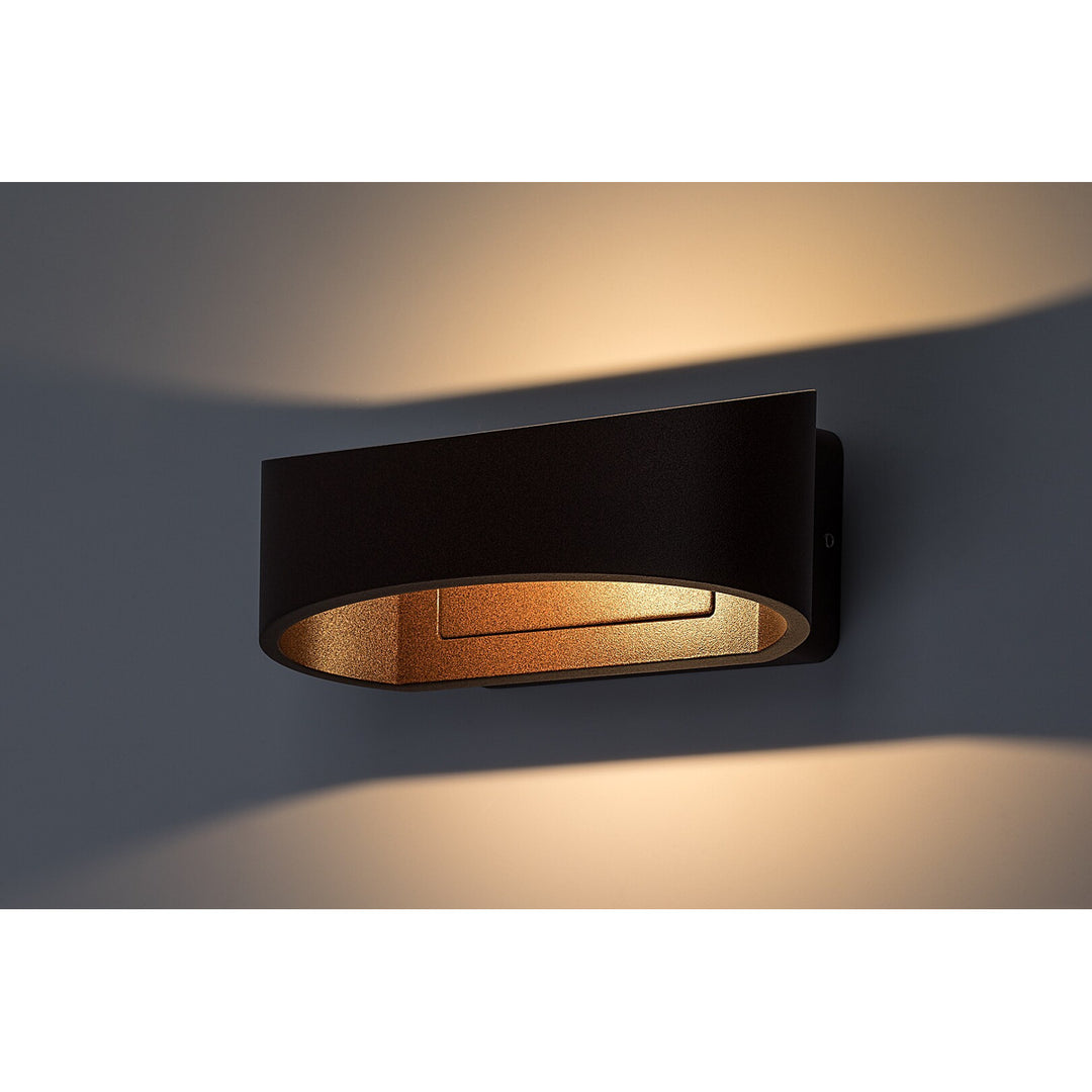 Lampada da parete per esterni Rabalux Gerla, marrone, LED 9 W, IP54, 3000 K, 77180