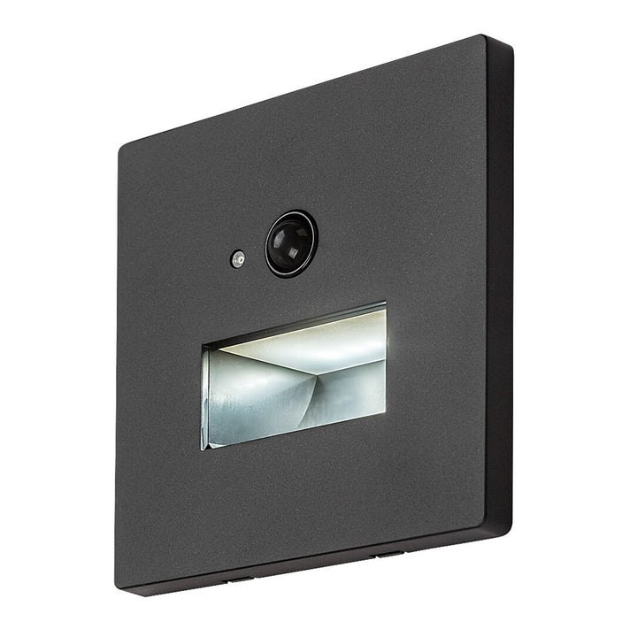 Lampada Lunca LED 1 W IP20 nera 3000, 4500, 6500 K con sensore di movimento e sensore di luce, 77197