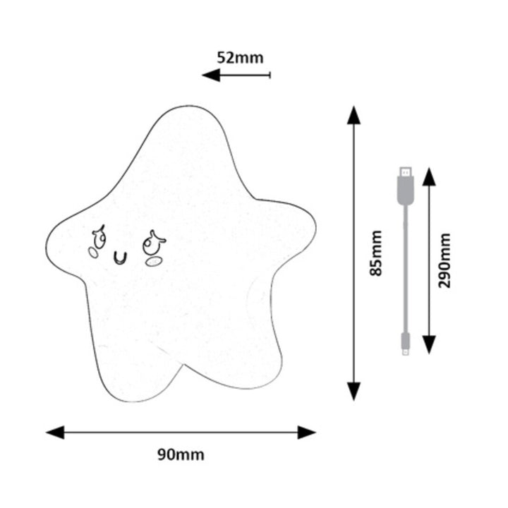 Lampada Dreamies LED 2,7 W IP20 gialla 3000 K, effetto luce notturna, 76046