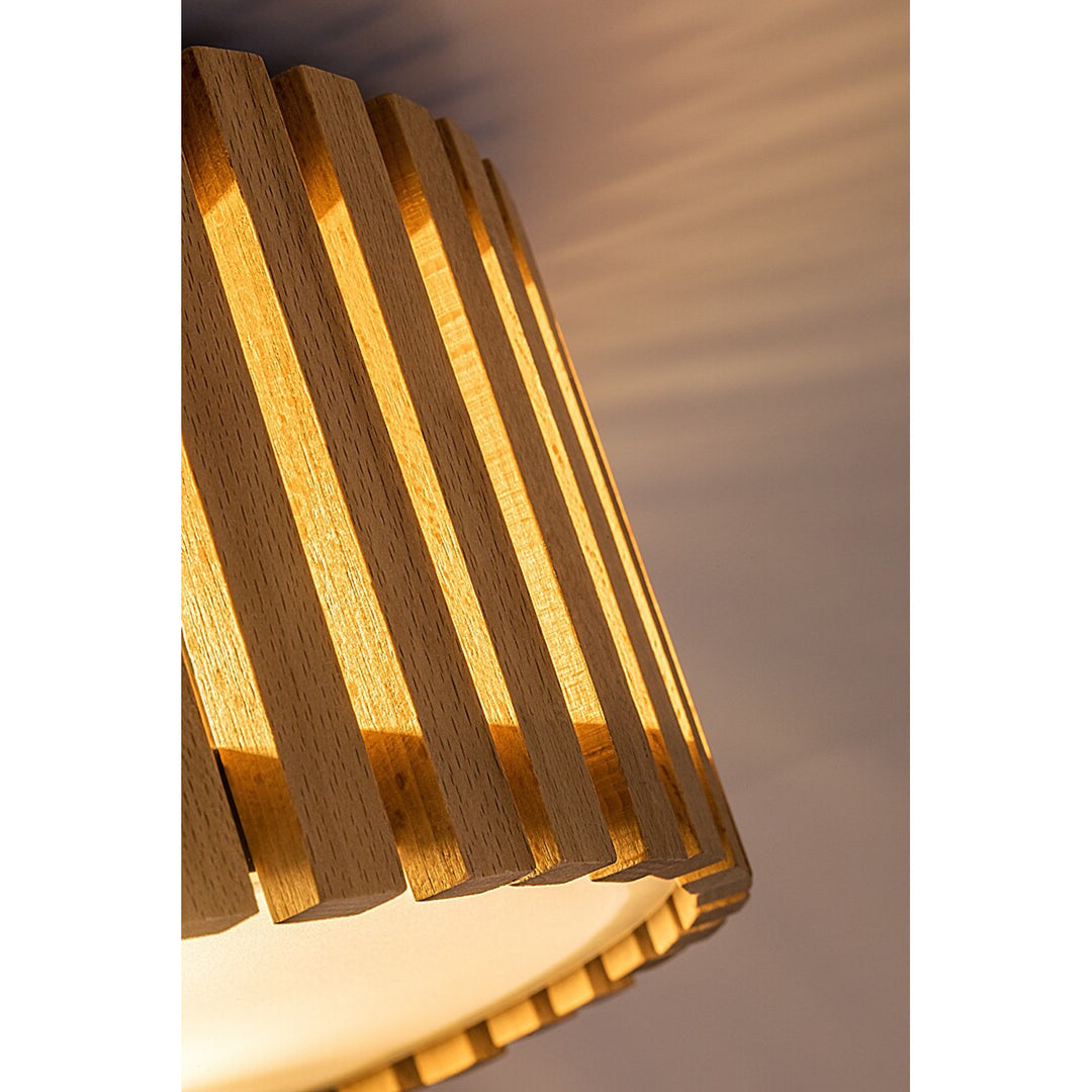 Lampada da soffitto Rabalux Noxelle E27 3x MAX 25W IP20 nero opaco/legno, 71420