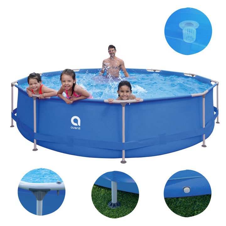 Piscina con struttura AVENLI rotonda 366x76, set con capacità di 6125 l