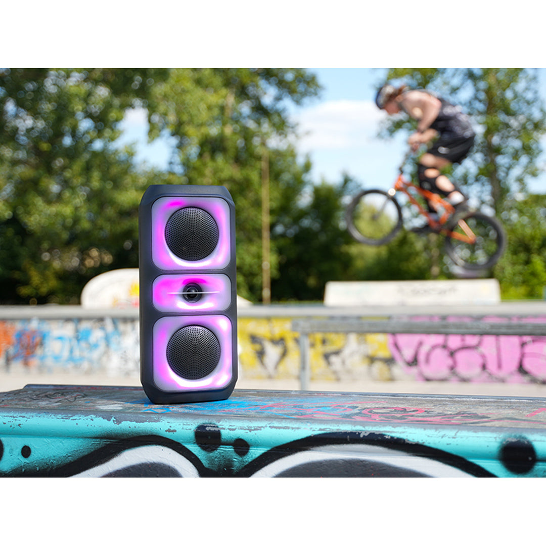 Altoparlante wireless Tracer, Bluetooth 5.0, potenza RMS 20 W, modalità karaoke, microfono, Powervox P2 TWS