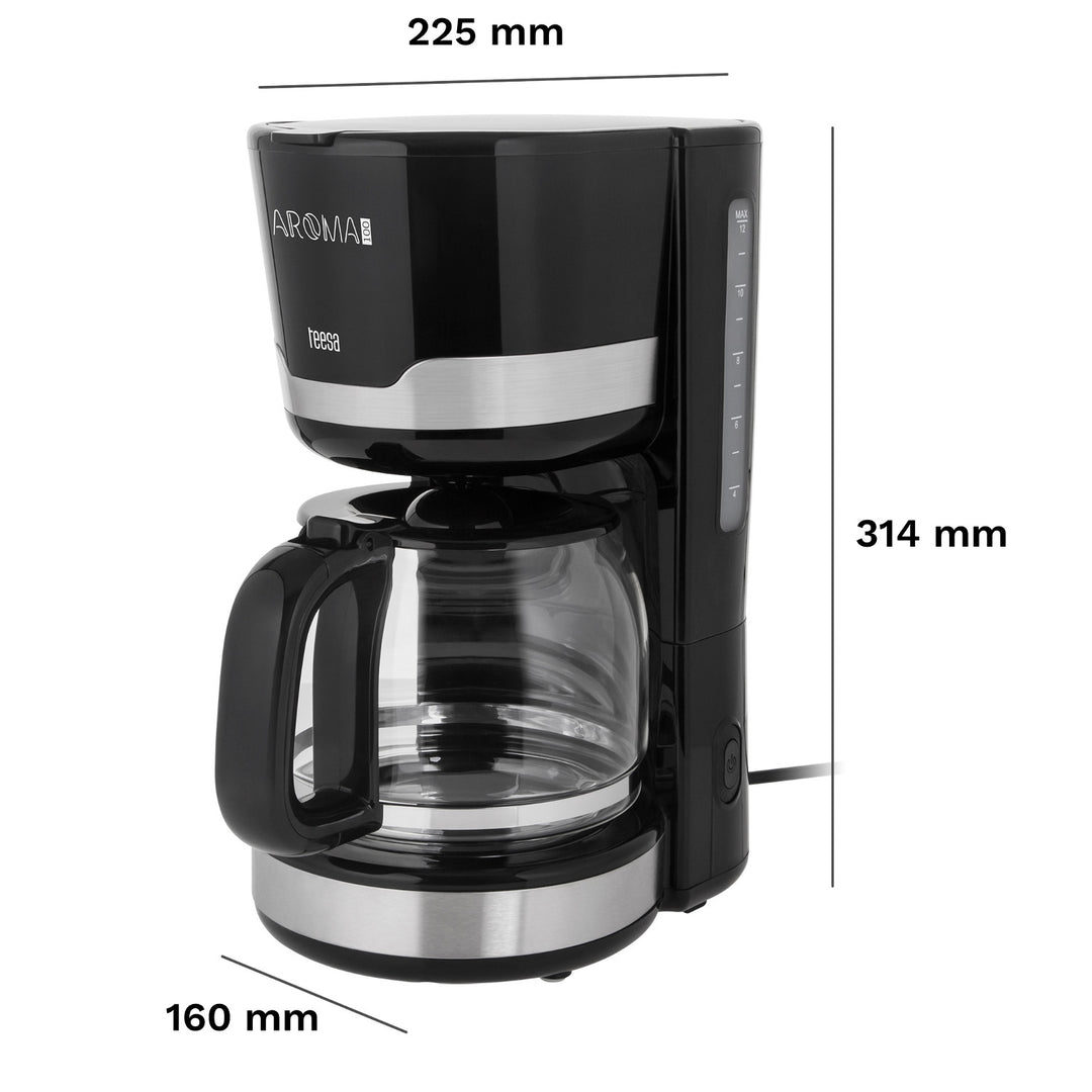 Macchina da caffè a filtro Teesa AROMA 100 da 1,5 L, potenza 1000 W