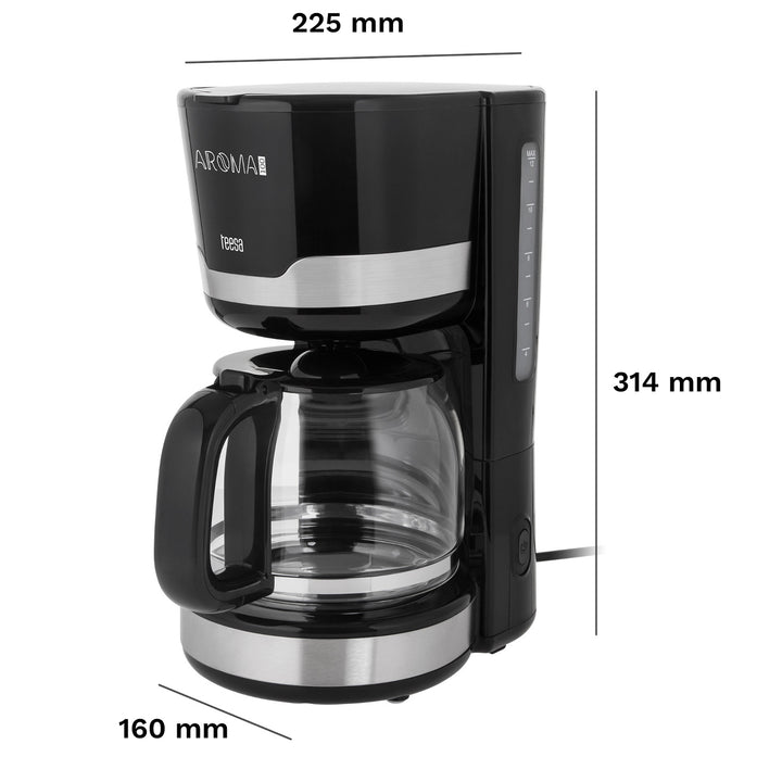 Macchina da caffè a filtro Teesa AROMA 100 da 1,5 L, potenza 1000 W