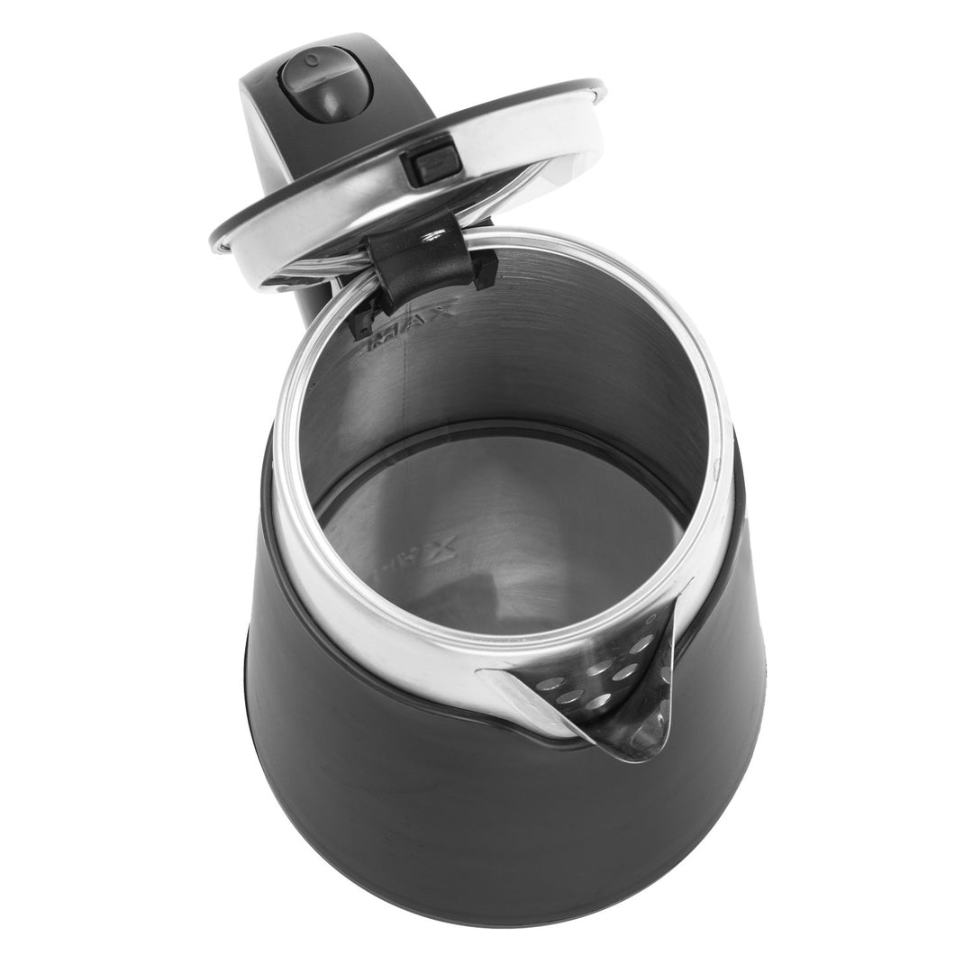 Bollitore elettrico Adler, in metallo, 0,6 L, silenzioso, potenza 800 W, nero. AD 1372