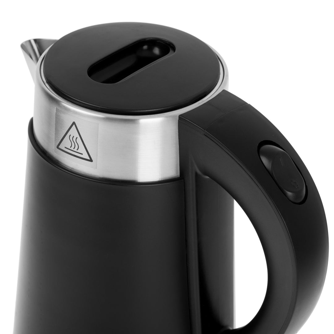 Bollitore elettrico Adler, in metallo, 0,6 L, silenzioso, potenza 800 W, nero. AD 1372