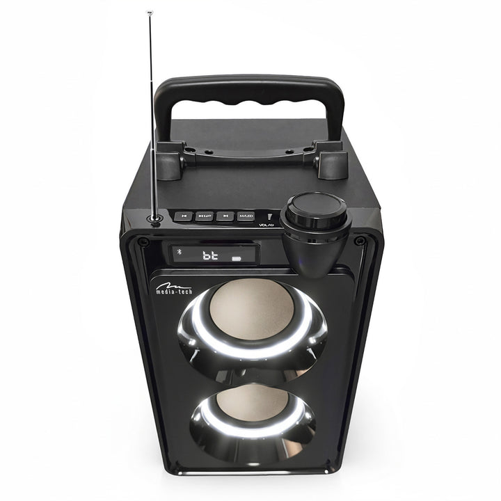 Altoparlante Bluetooth portatile OVERBOX MT3186, radio FM, supporto per schede SD e USB, potenza RMS 30 W, Mediatech