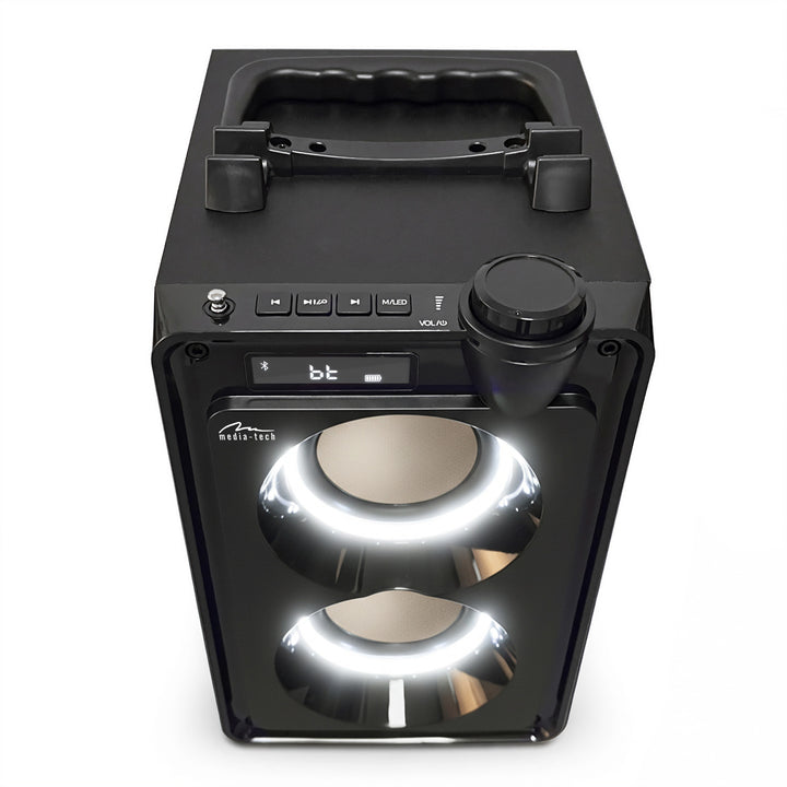 Altoparlante Bluetooth portatile OVERBOX MT3186, radio FM, supporto per schede SD e USB, potenza RMS 30 W, Mediatech