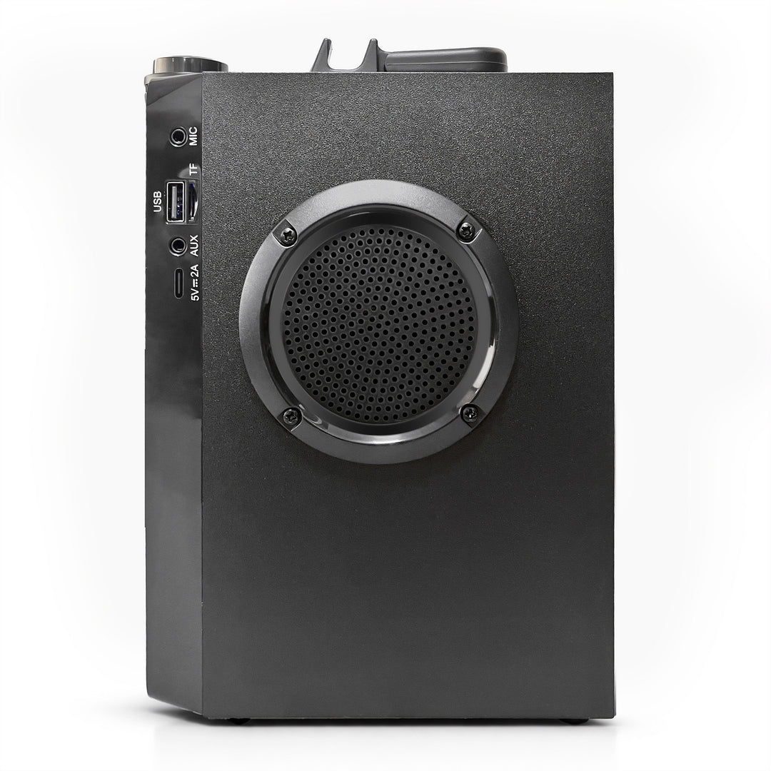 Altoparlante Bluetooth portatile OVERBOX MT3186, radio FM, supporto per schede SD e USB, potenza RMS 30 W, Mediatech