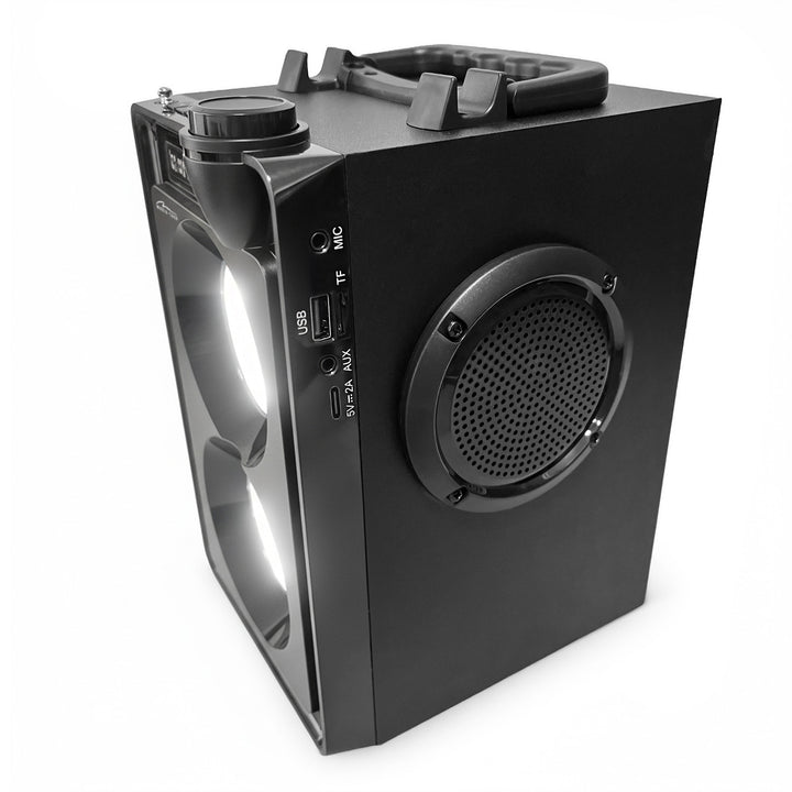 Altoparlante Bluetooth portatile OVERBOX MT3186, radio FM, supporto per schede SD e USB, potenza RMS 30 W, Mediatech