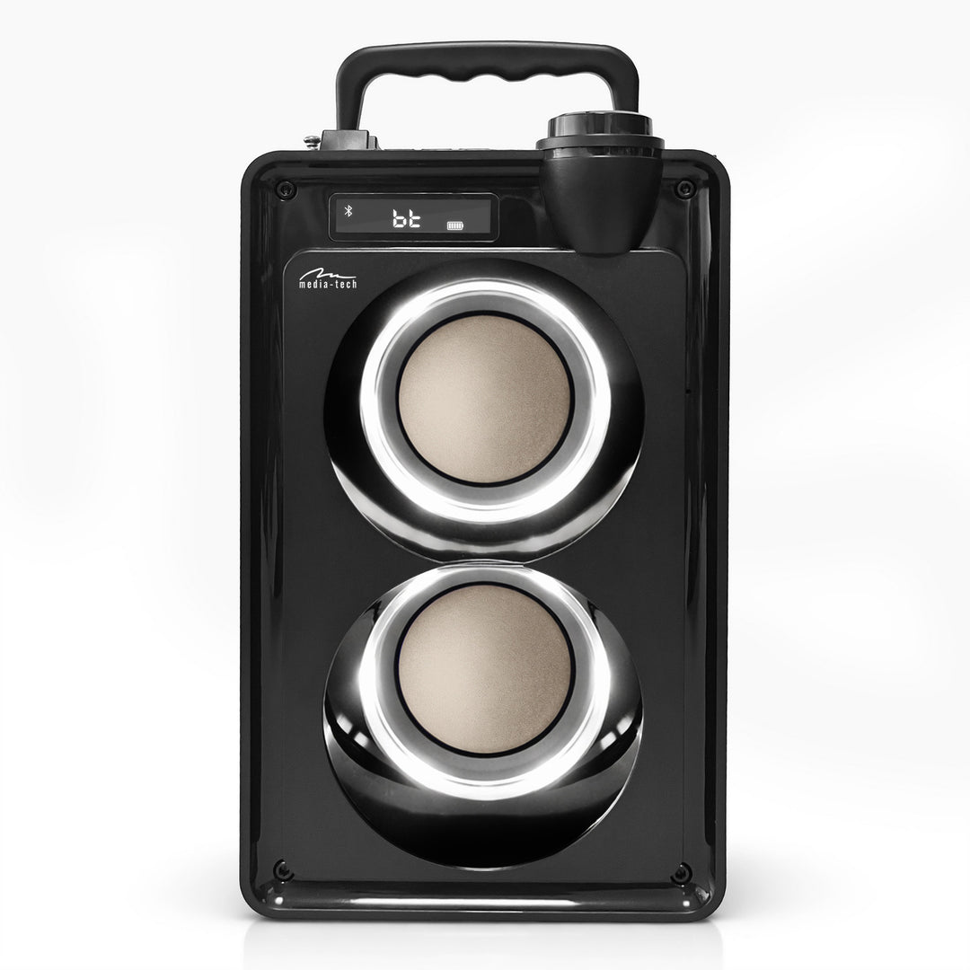 Altoparlante Bluetooth portatile OVERBOX MT3186, radio FM, supporto per schede SD e USB, potenza RMS 30 W, Mediatech