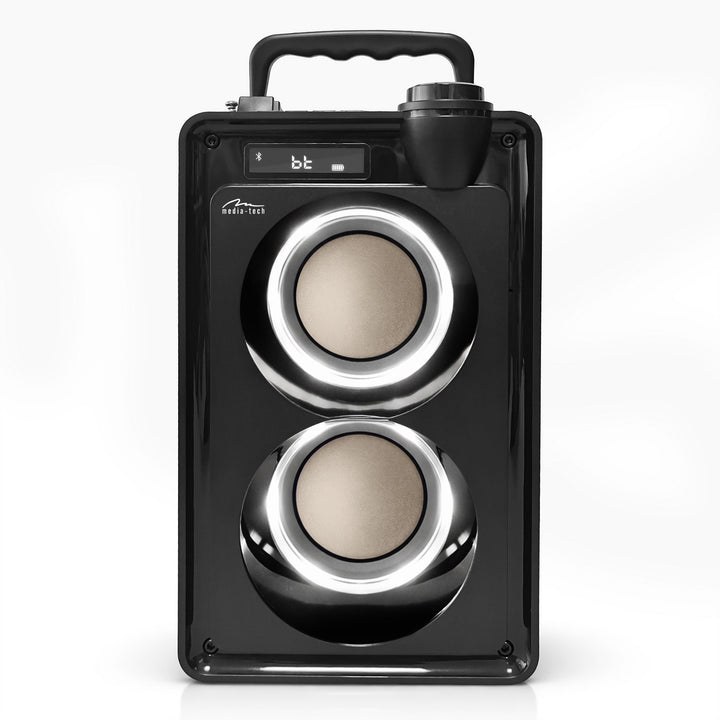 Altoparlante Bluetooth portatile OVERBOX MT3186, radio FM, supporto per schede SD e USB, potenza RMS 30 W, Mediatech