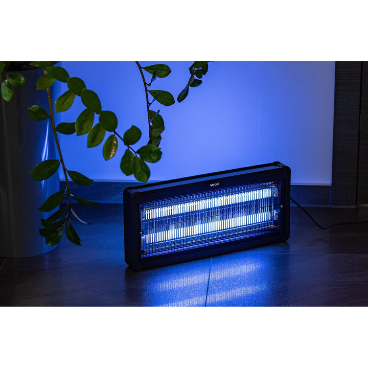 Lampada elettrostatica per zanzare, mosche e falene, trappola elettrica, UV, 30 W, Vayox