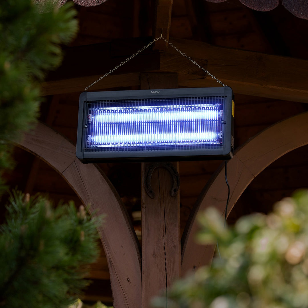 Lampada elettrostatica per zanzare, mosche e falene, trappola elettrica, UV, 30 W, Vayox
