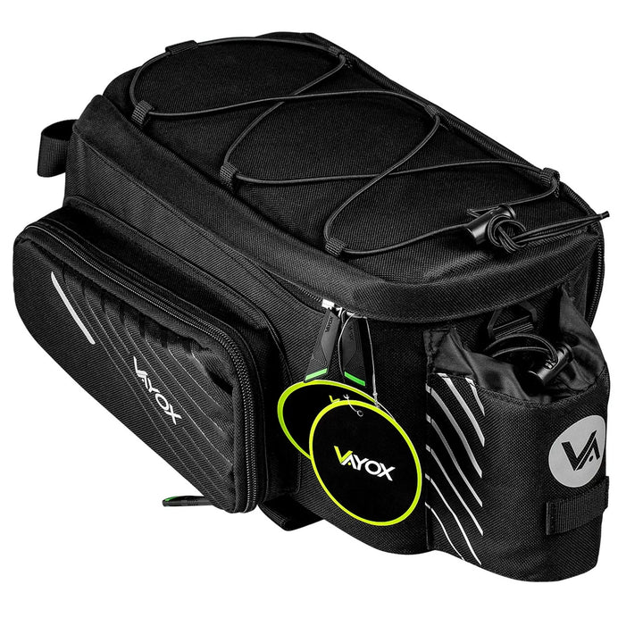 Borsa da bicicletta per portapacchi posteriore, capacità 12 l, impermeabile, Vayox