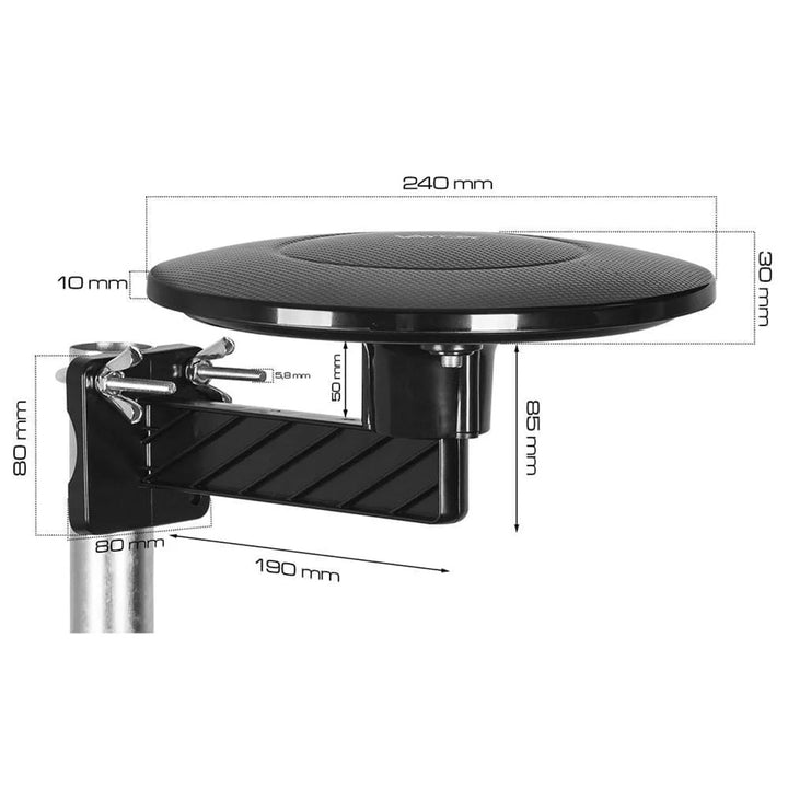 Antenna DVBT-2 per TV terrestre, omnidirezionale MUX8 4K con filtro 5G LTE Digital360 Vayox