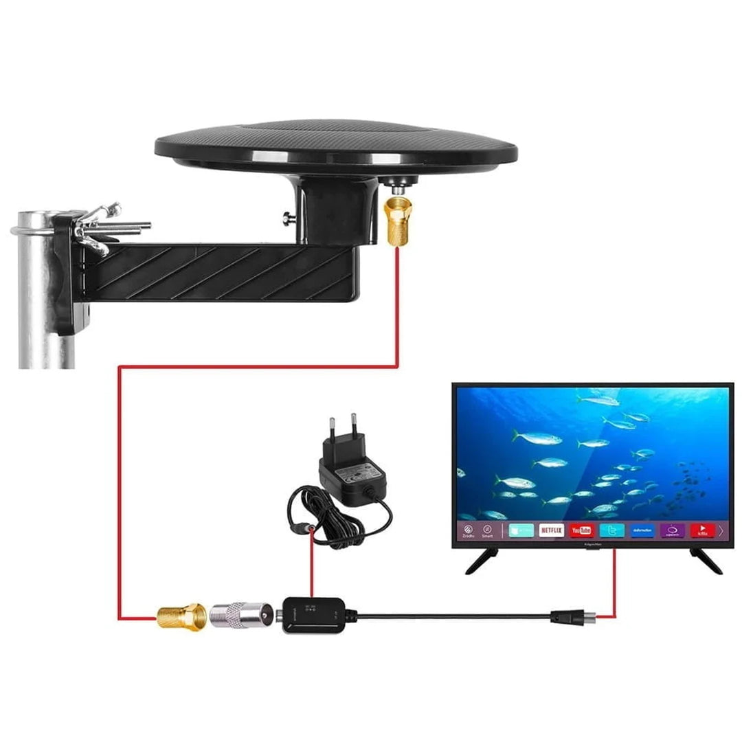 Antenna DVBT-2 per TV terrestre, omnidirezionale MUX8 4K con filtro 5G LTE Digital360 Vayox