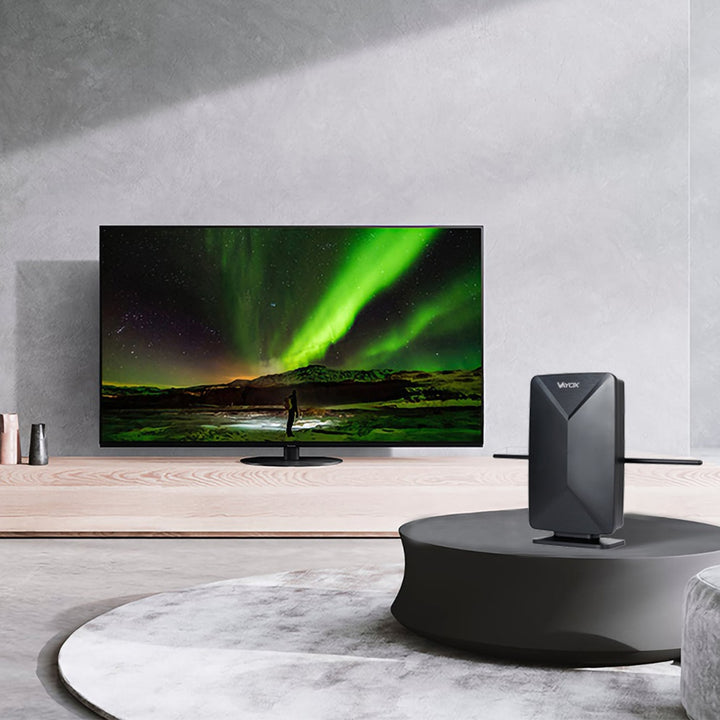 Antenna attiva, da interno, da esterno, DVB-T2, TV terrestre 4K, Vayox