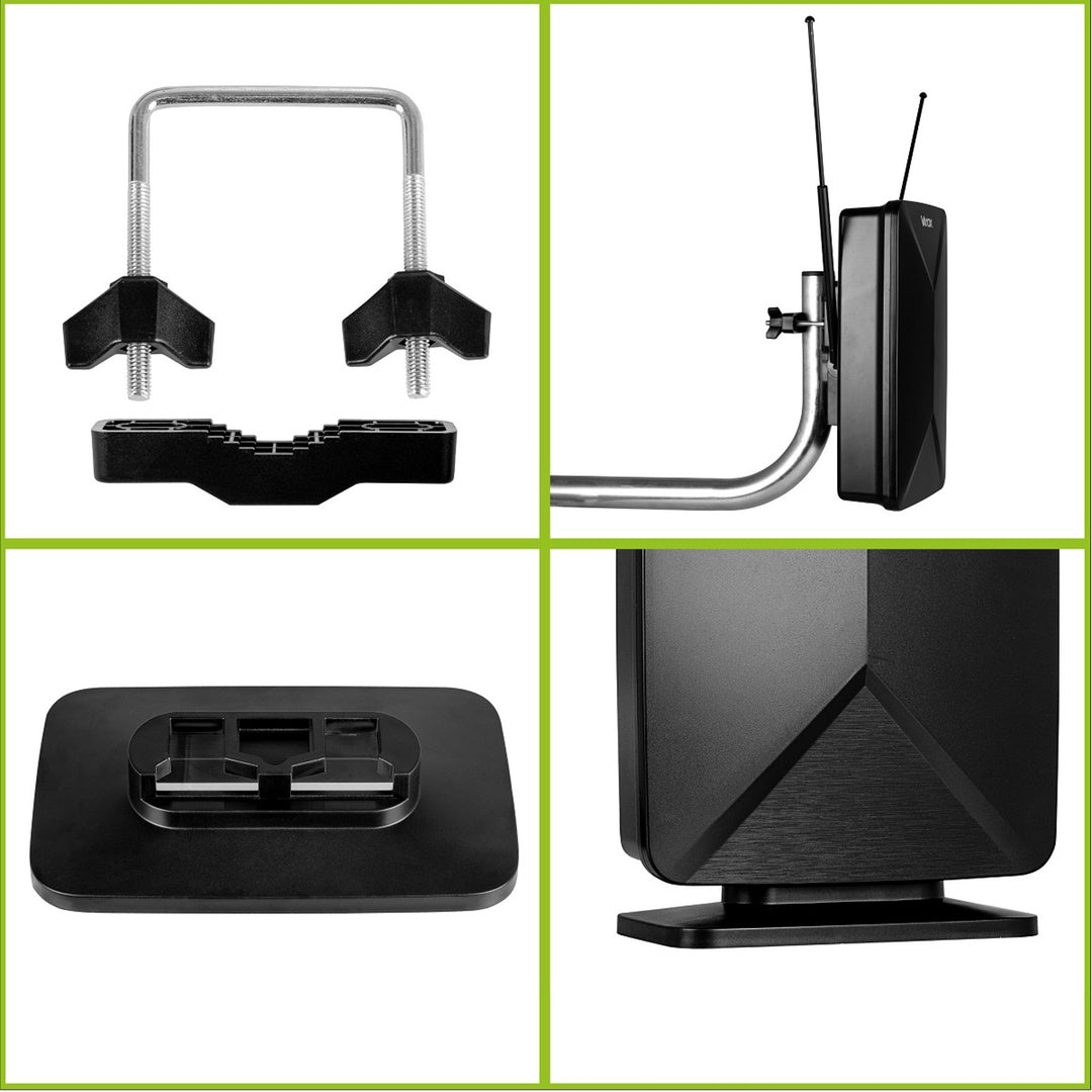 Antenna attiva, da interno, da esterno, DVB-T2, TV terrestre 4K, Vayox