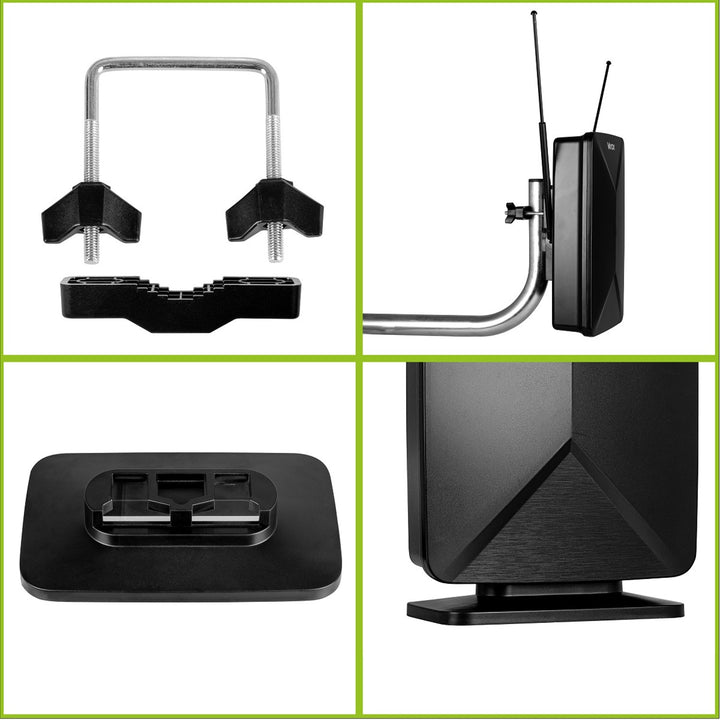 Antenna attiva, da interno, da esterno, DVB-T2, TV terrestre 4K, Vayox