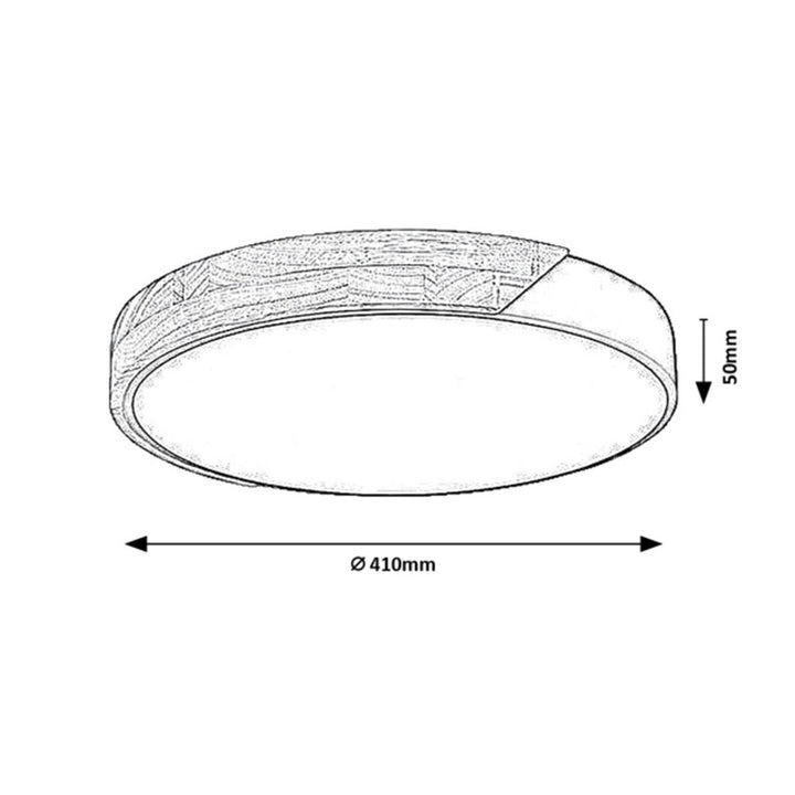 Lampada da soffitto Rabalux Maple2 LED 24 W IP20 bianco opaco 3000 K, 71417