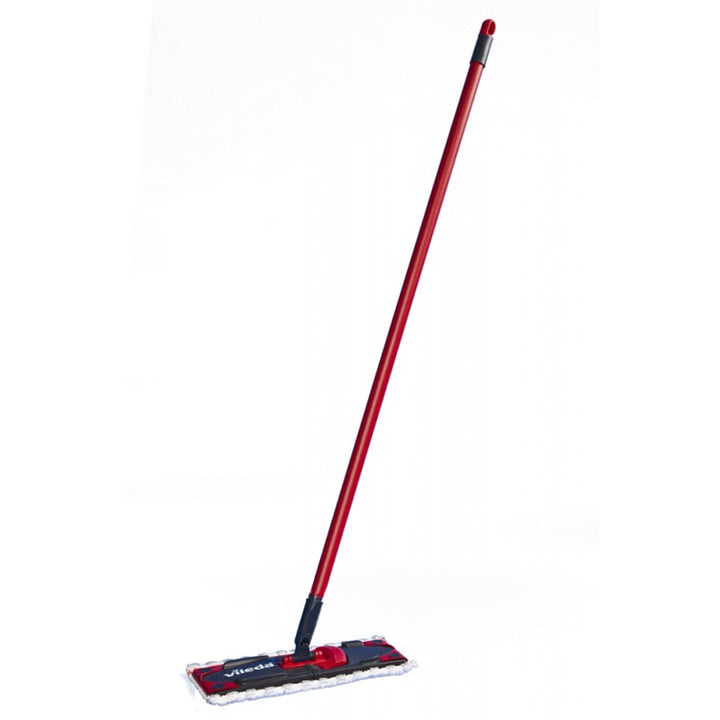 Set composto da mop piatto Ultramax + guanti Universal + spugna Glitzi (2 pezzi) Vileda, sistema di sgocciolamento senza contatto, due tipi di fibre, 177453