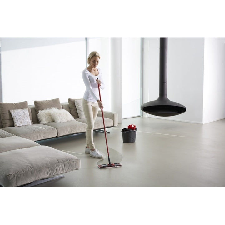 Set composto da mop piatto Ultramax + guanti Universal + spugna Glitzi (2 pezzi) Vileda, sistema di sgocciolamento senza contatto, due tipi di fibre, 177453